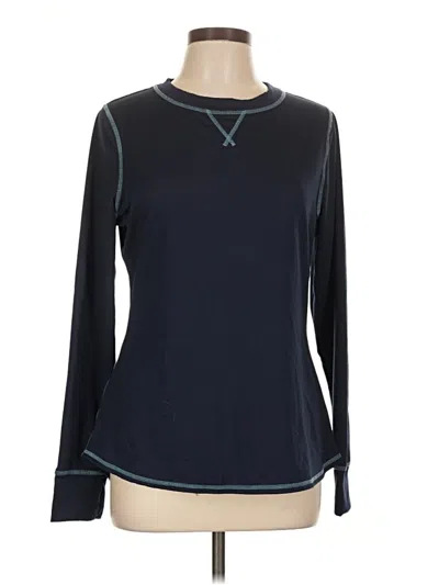Pre-owned Cuddl Duds Long Sleeve T-shirt In Blue