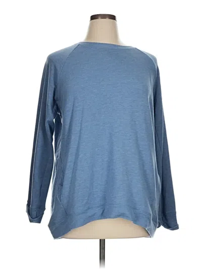 Pre-owned Cuddl Duds Long Sleeve T-shirt In Blue
