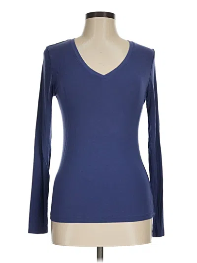 Pre-owned Cuddl Duds Long Sleeve T-shirt In Blue