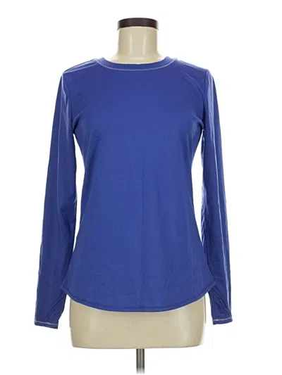 Pre-owned Cuddl Duds Long Sleeve T-shirt In Blue