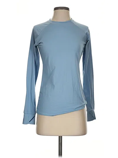 Pre-owned Cuddl Duds Long Sleeve T-shirt In Blue