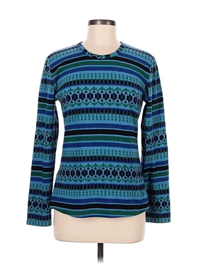 Pre-owned Cuddl Duds Long Sleeve T-shirt In Blue