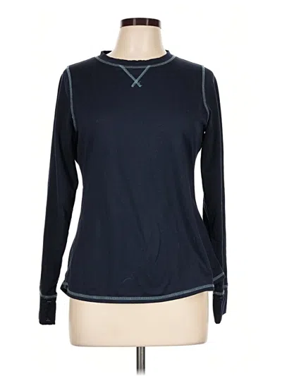 Pre-owned Cuddl Duds Long Sleeve T-shirt In Blue