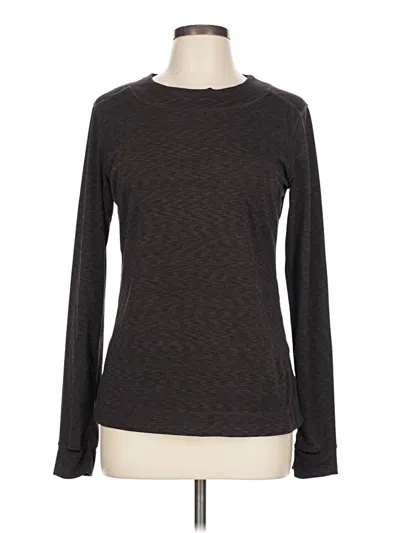 Pre-owned Cuddl Duds Long Sleeve T-shirt In Brown