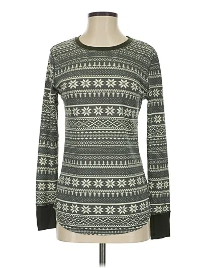 Pre-owned Cuddl Duds Long Sleeve T-shirt In Gray