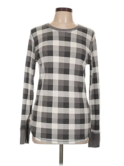 Pre-owned Cuddl Duds Long Sleeve T-shirt In Gray