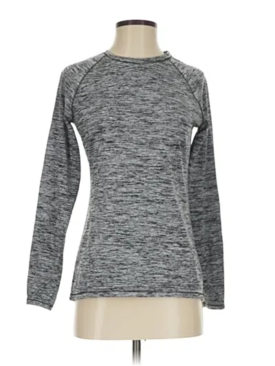 Pre-owned Cuddl Duds Long Sleeve T-shirt In Gray