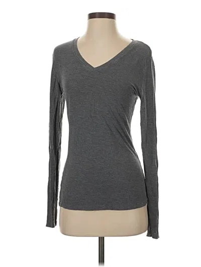 Pre-owned Cuddl Duds Long Sleeve T-shirt In Gray