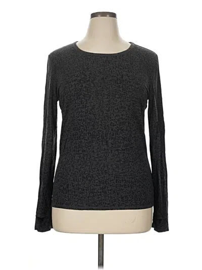 Pre-owned Cuddl Duds Long Sleeve T-shirt In Gray