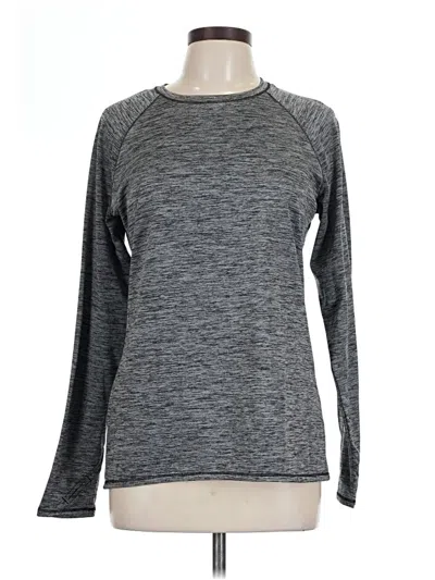 Pre-owned Cuddl Duds Long Sleeve T-shirt In Gray