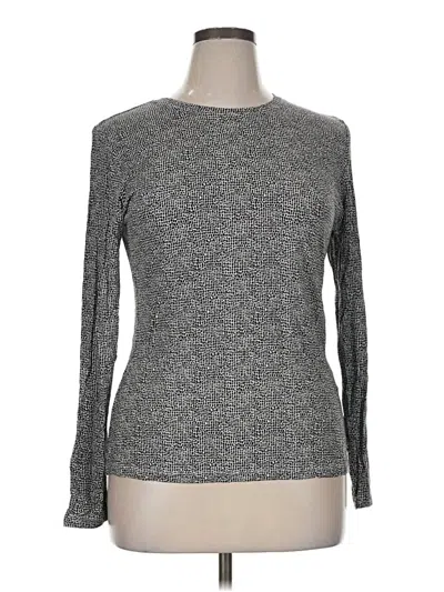 Pre-owned Cuddl Duds Long Sleeve T-shirt In Gray