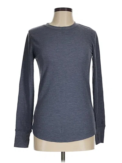 Pre-owned Cuddl Duds Long Sleeve T-shirt In Gray