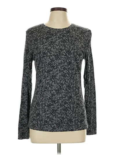 Pre-owned Cuddl Duds Long Sleeve T-shirt In Gray