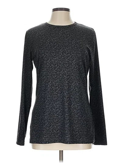 Pre-owned Cuddl Duds Long Sleeve T-shirt In Gray