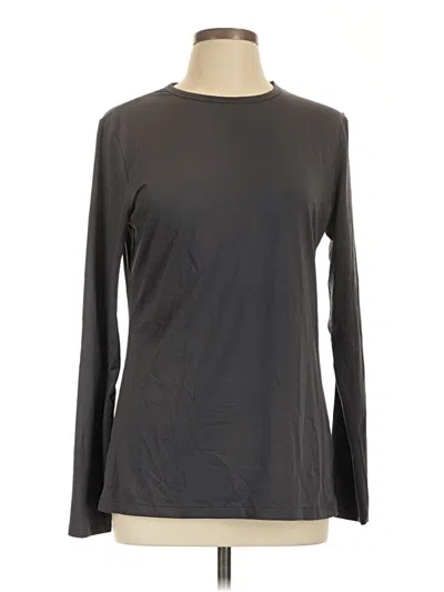Pre-owned Cuddl Duds Long Sleeve T-shirt In Gray