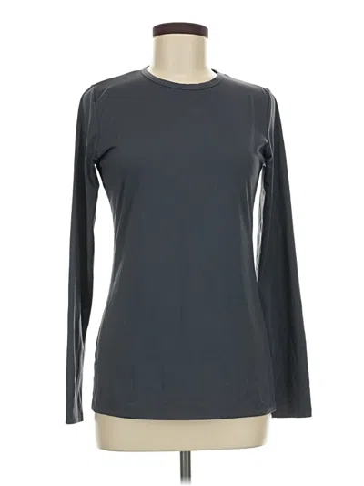 Pre-owned Cuddl Duds Long Sleeve T-shirt In Gray