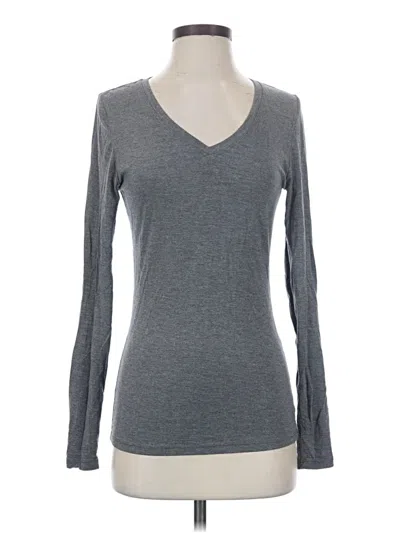 Pre-owned Cuddl Duds Long Sleeve T-shirt In Gray