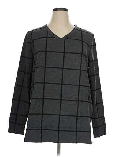 Pre-owned Cuddl Duds Long Sleeve T-shirt In Gray