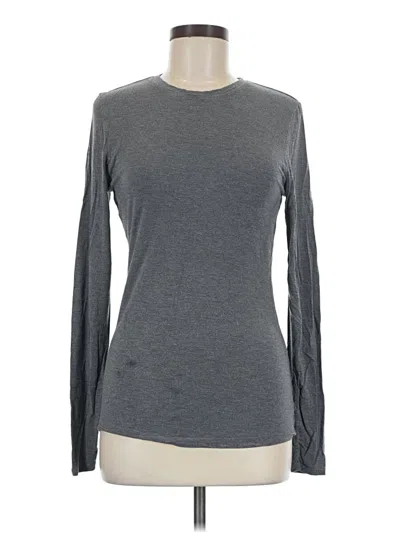 Pre-owned Cuddl Duds Long Sleeve T-shirt In Gray