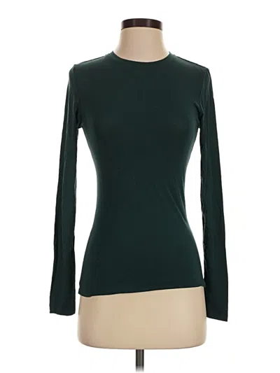 Pre-owned Cuddl Duds Long Sleeve T-shirt In Green