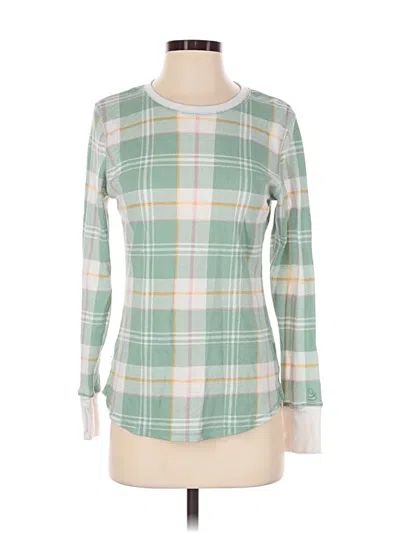 Pre-owned Cuddl Duds Long Sleeve T-shirt In Green