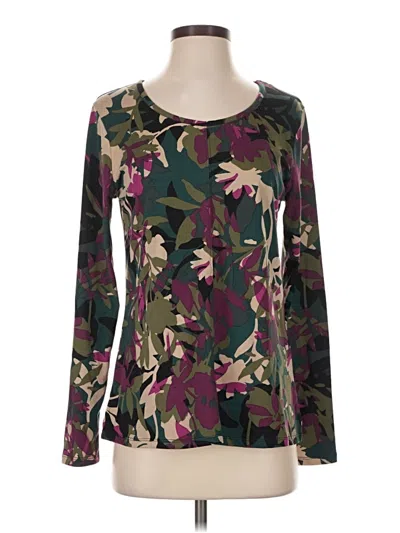 Pre-owned Cuddl Duds Long Sleeve T-shirt In Green