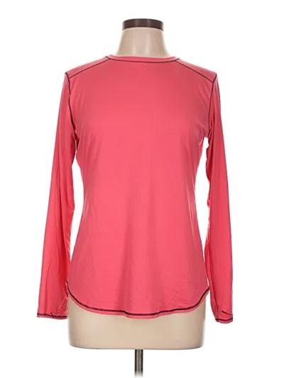 Pre-owned Cuddl Duds Long Sleeve T-shirt In Pink