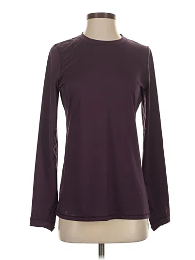 Pre-owned Cuddl Duds Long Sleeve T-shirt In Purple