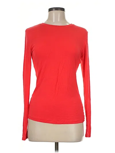 Pre-owned Cuddl Duds Long Sleeve T-shirt In Red