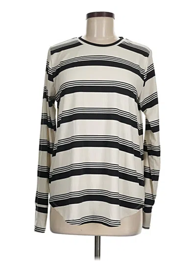 Pre-owned Cuddl Duds Long Sleeve T-shirt In Silver