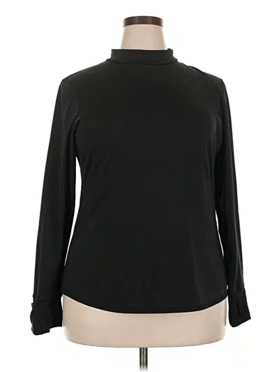 Pre-owned Cuddl Duds Long Sleeve Turtleneck In Black