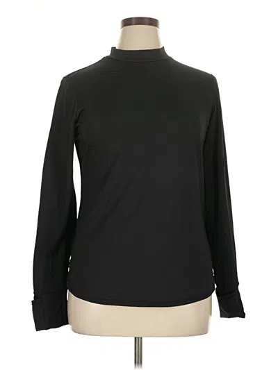 Pre-owned Cuddl Duds Long Sleeve Turtleneck In Black