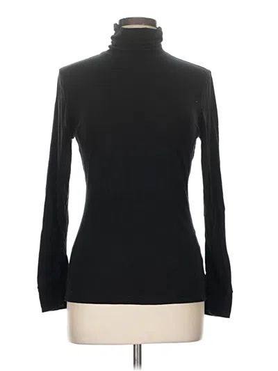 Pre-owned Cuddl Duds Long Sleeve Turtleneck In Black