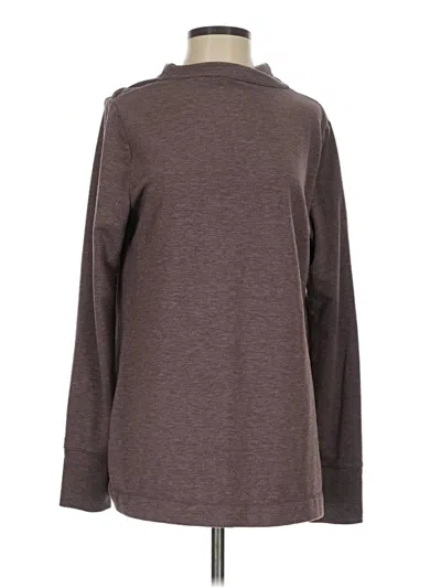 Pre-owned Cuddl Duds Long Sleeve Turtleneck In Brown