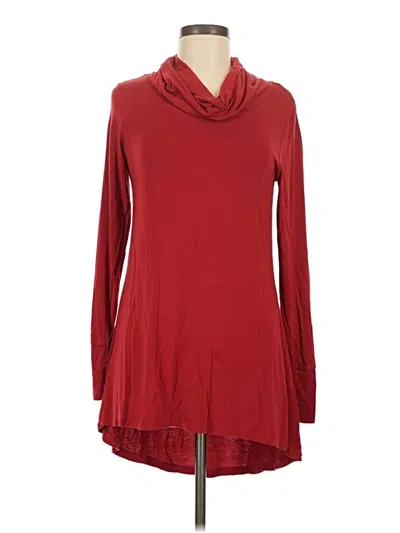 Pre-owned Cuddl Duds Long Sleeve Turtleneck In Burgundy