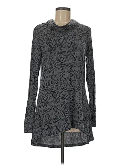 Pre-owned Cuddl Duds Long Sleeve Turtleneck In Gray