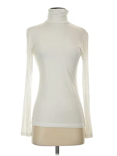 Pre-owned Cuddl Duds Long Sleeve Turtleneck In Ivory
