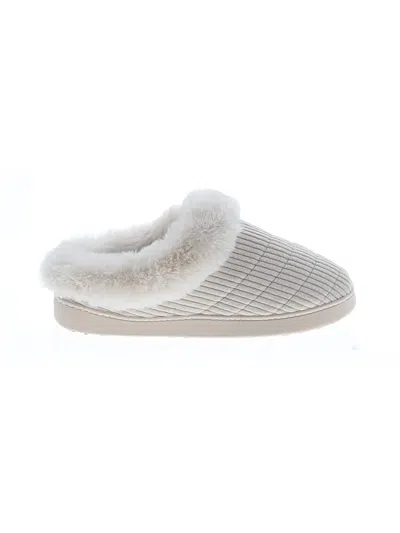 Pre-owned Cuddl Duds Mule/clog In White