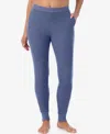 Cuddl Duds Cozy Stretch Thermal Leggings In Blue