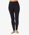 Cuddl Duds Women's High Rise Leggings In Black