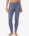 Cuddl Duds Petite Ultra Cozy Leggings In Blue
