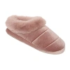 Cuddl Duds Puff Velour Womens Clog Slippers In Pink
