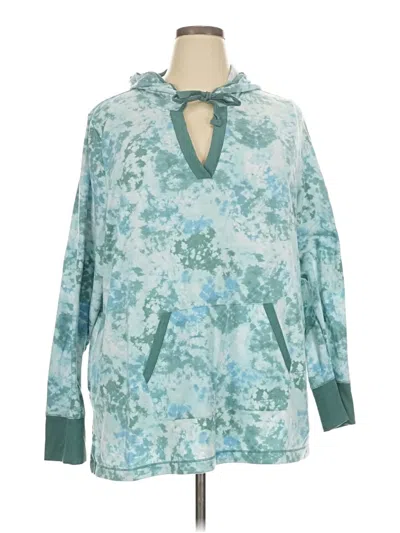 Pre-owned Cuddl Duds Pullover Hoodie In Blue