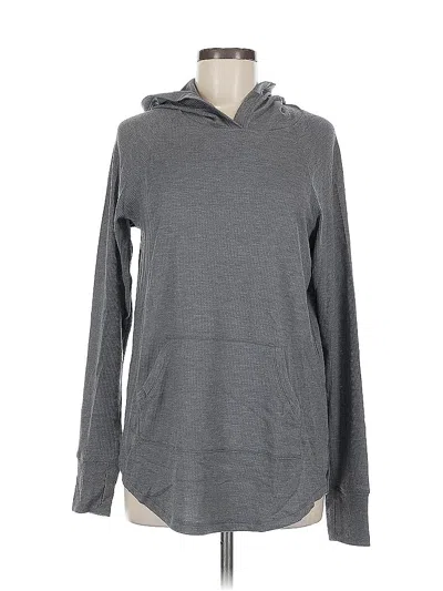 Pre-owned Cuddl Duds Pullover Hoodie In Gray