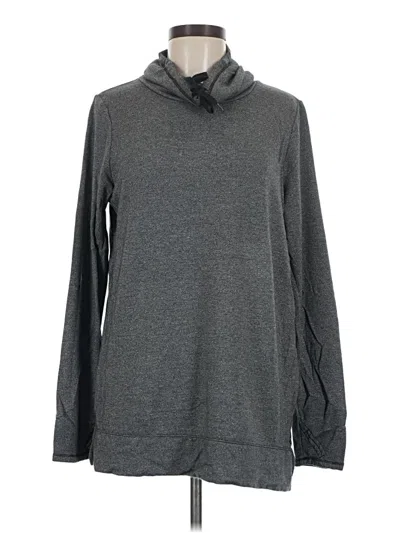 Pre-owned Cuddl Duds Pullover Hoodie In Gray