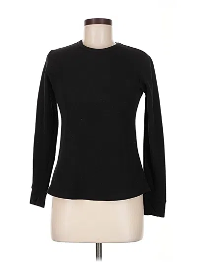 Pre-owned Cuddl Duds Pullover Sweater In Black