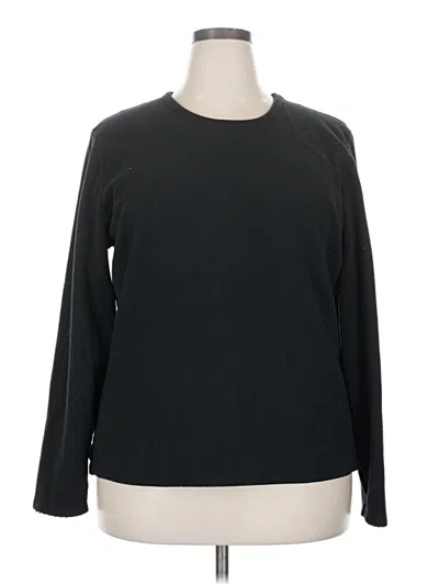 Pre-owned Cuddl Duds Pullover Sweater In Black