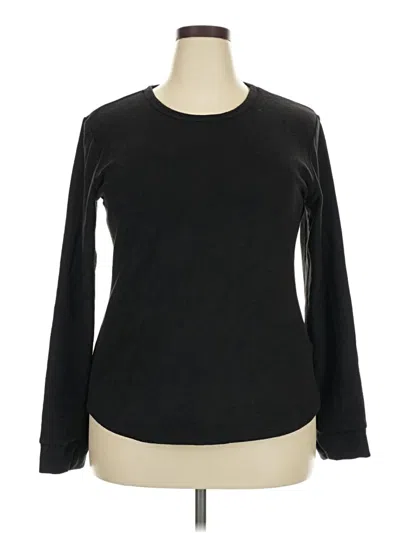 Pre-owned Cuddl Duds Pullover Sweater In Black