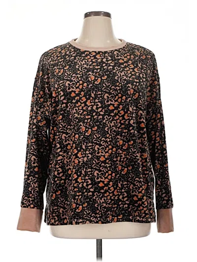 Pre-owned Cuddl Duds Pullover Sweater In Black