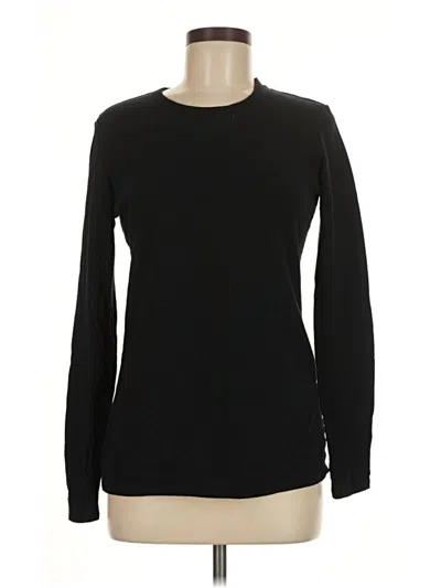 Pre-owned Cuddl Duds Pullover Sweater In Black